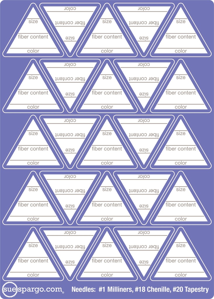 Thread ID Sticker Set, 6Pk | Sue Spargo Folk Art Quilts